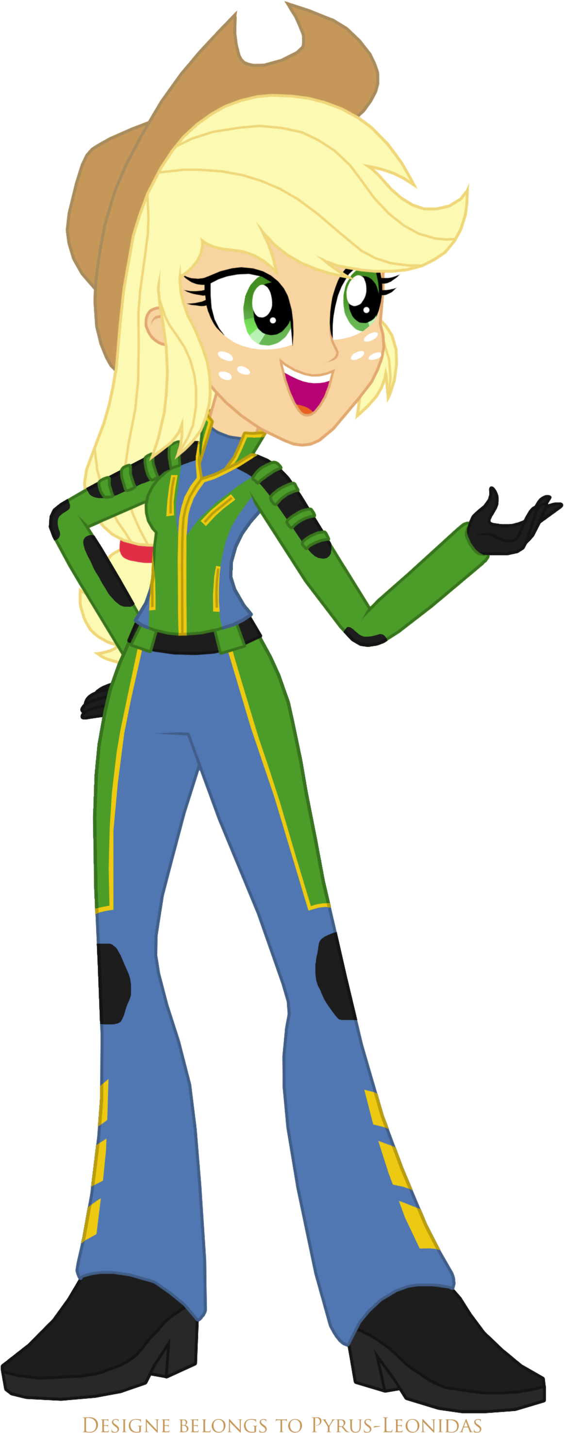 Applejack's Zap Spacy Uniform By Pyrus-leonidas - Mlp Spacy Uniform (1280x3035)