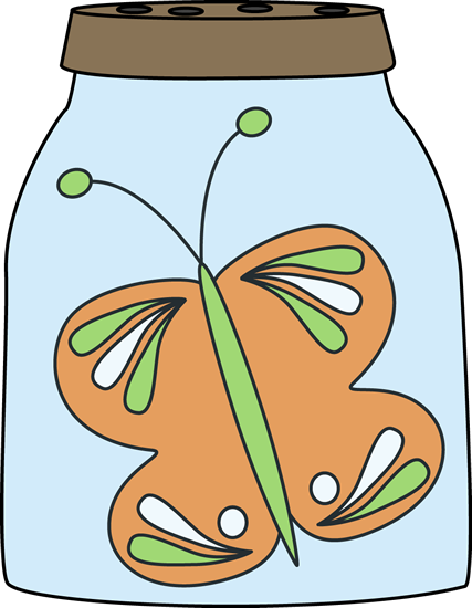 Butterfly In A Jar - Butterfly (427x550)