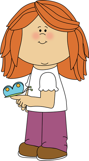 Spring Girl With Butterfly - Criss Cross Applesauce Clipart (303x550)