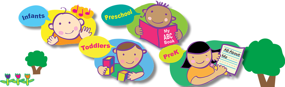 Toddlers At Daycare Clipart (939x288)