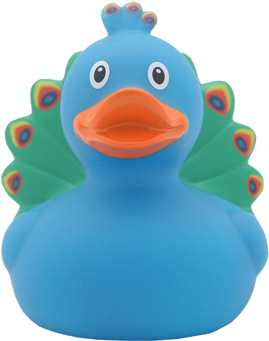 Peacock Rubber Duck By Lilalu - Rubber Duck (800x800)