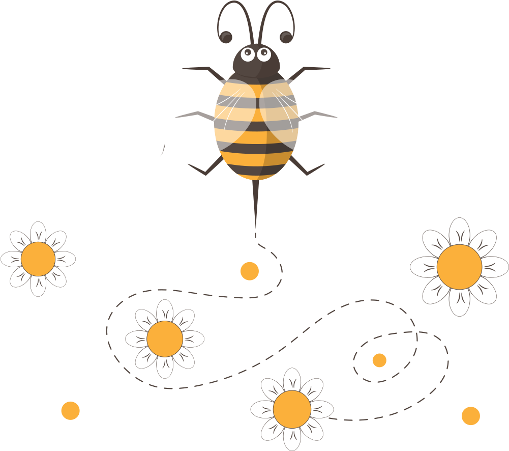 Honey Bee Clip Art - Honey Bee Clip Art (1000x1000)