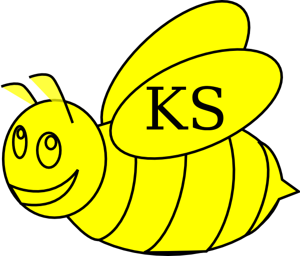 Bumble Bee Lacing Clip Art At Clker - Colouring Page Of A Bee (600x513)