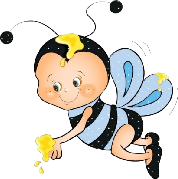 Cute Love Bees - Imagens De Abelhinhas Em Desenho (600x600)