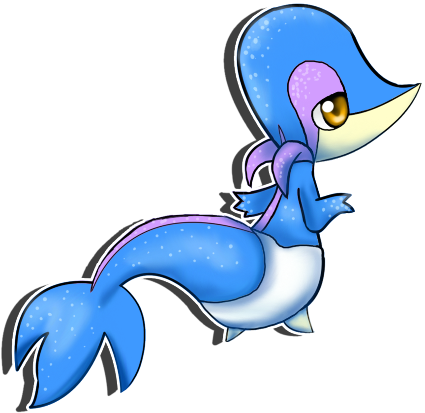 Blue Snivy By Starlightnexus-chan - Cartoon (1024x1024)