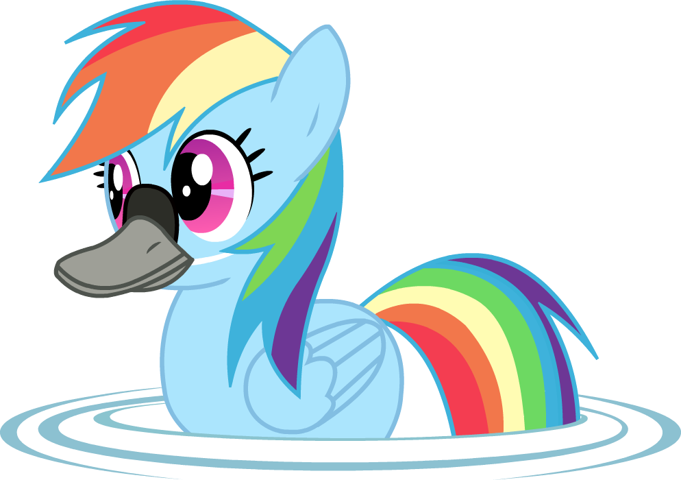 Rainbow Duck By Twitchy-tremor - Rainbow Duck (994x700)