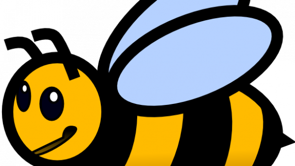 Insider Pictures Of Bees To Color Clipart Six Pencil - Clip Art (585x329)