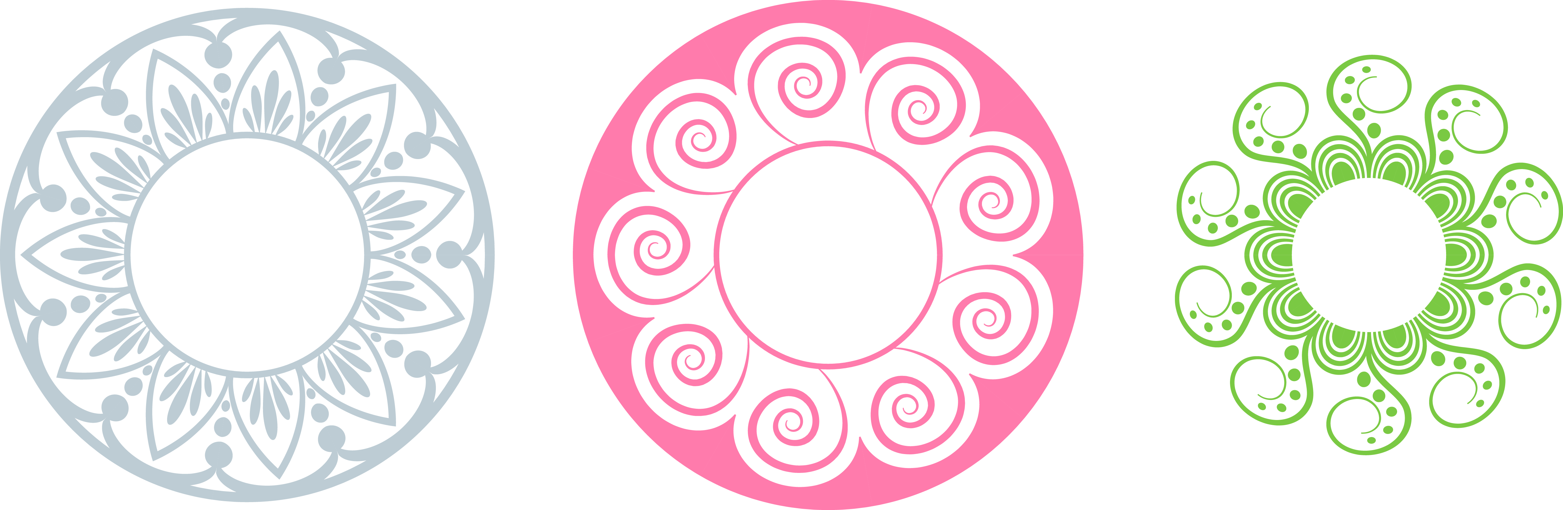 And These Frames And Borders - Circle (5135x1677)