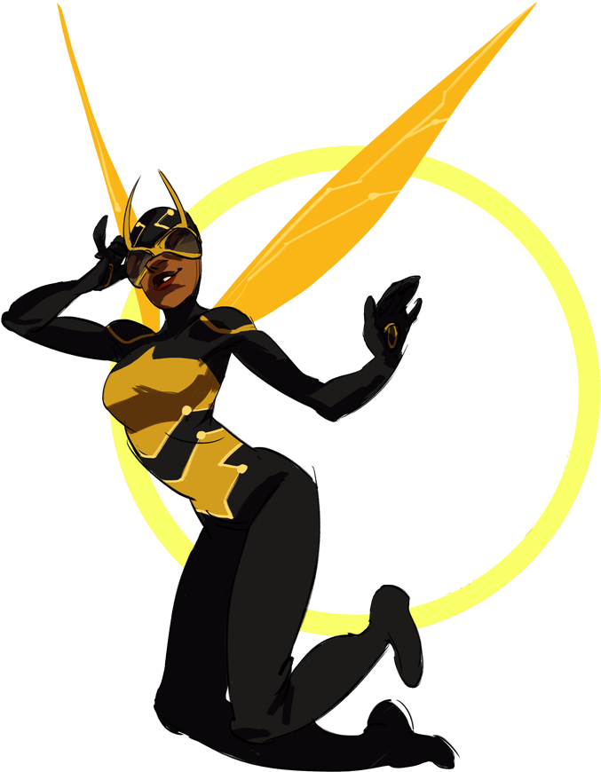 How To Make Bumble Bee Wings And Eyewear - Dc Bumblebee New 52 (768x900)