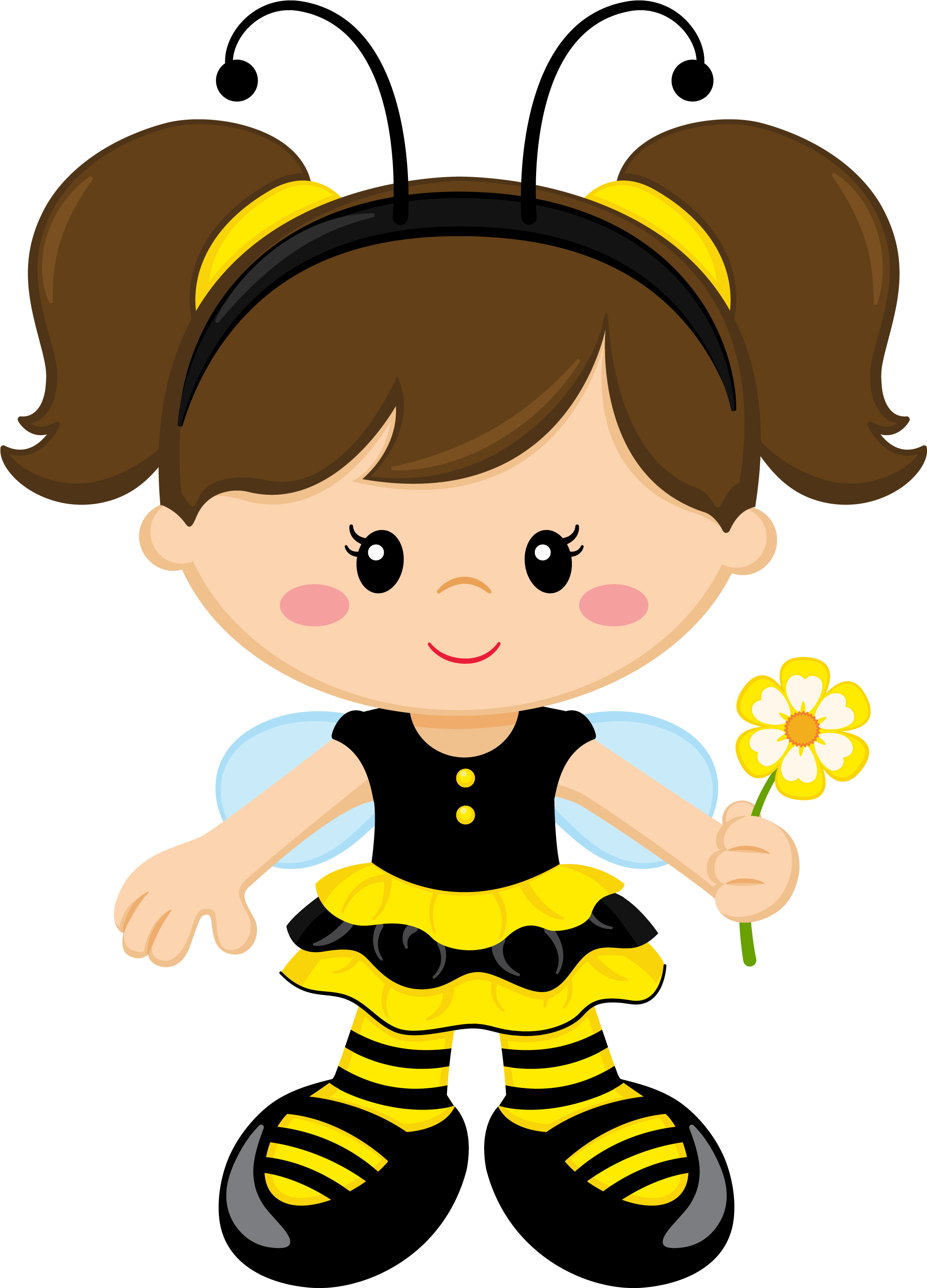 Silhouette Projects, Silhouette Cameo, Clip Art, Drawing, - Menina Abelhinha (2196x3053)