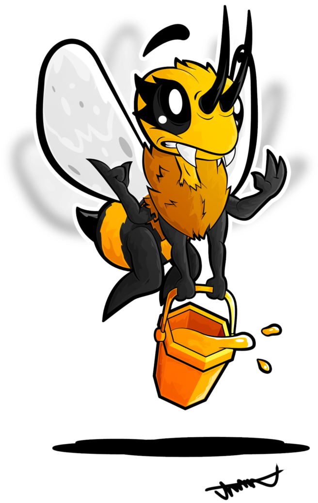 Lil Worker Bee By Sadlyjustal - Cartoon (695x1148)