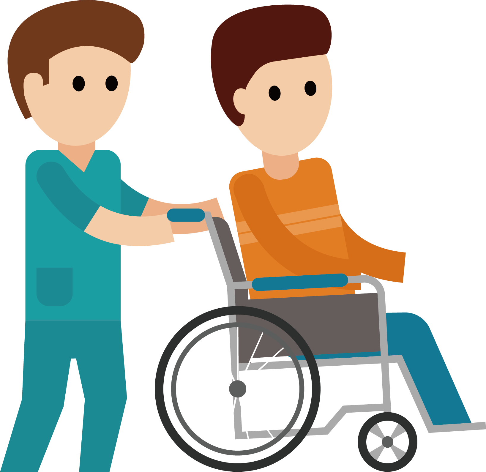 Wheelchair Disability Illustration - Disability Illustration (1636x1589)