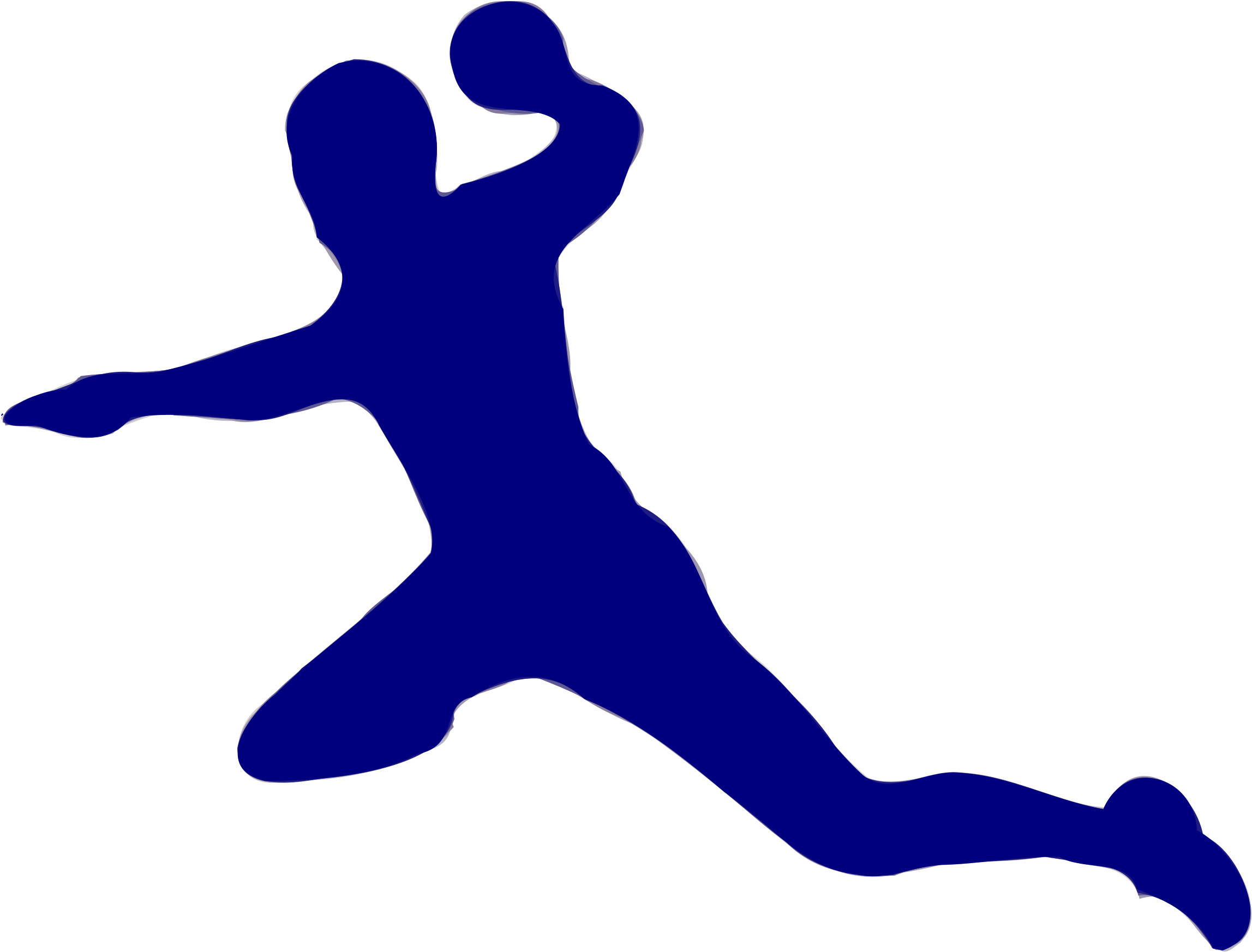 Silhouette Handball 07 - Handball (2400x1851)
