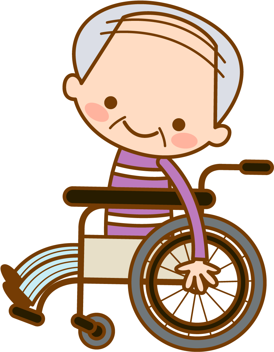 Old Age Wheelchair Clip Art - Old Age Wheelchair Clip Art (983x1196)