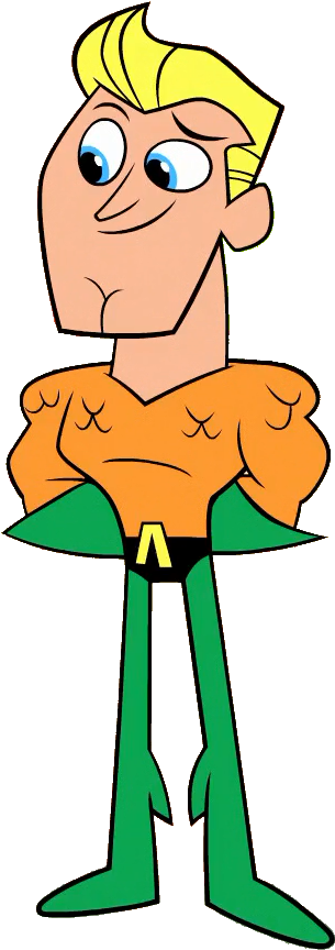 Flash Clipart Aquaman - Teen Titans Go Aquaman (452x948)