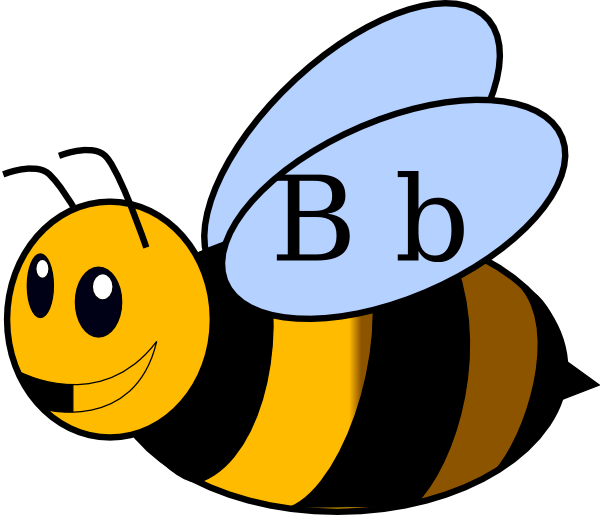 Bumble Bee Clip Art Free - Cartoon Bumble Bee (600x515)
