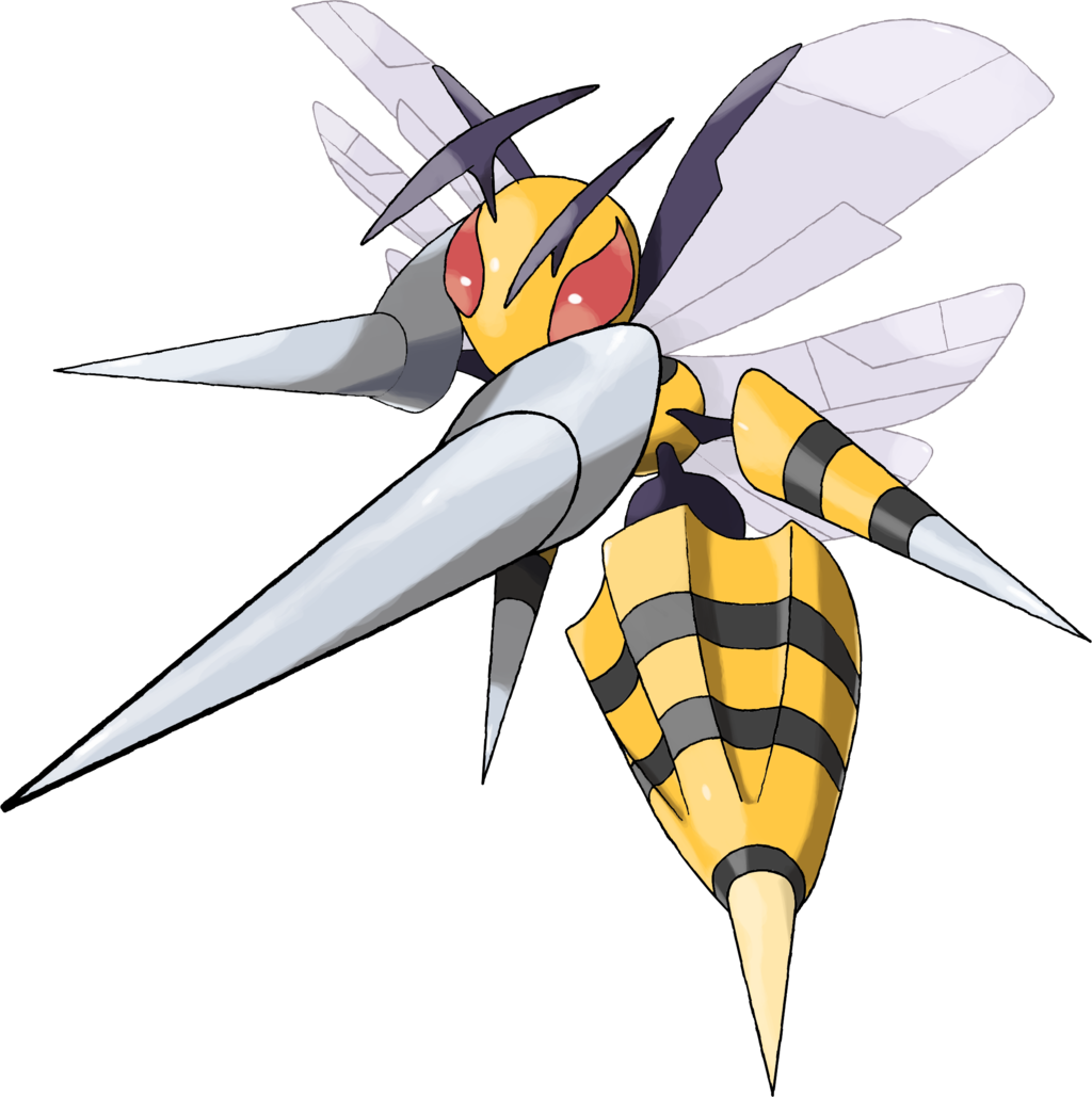 Mega Beedrill By Theangryaron - Pokemon Beedrill Mega Evolution (1024x1029)