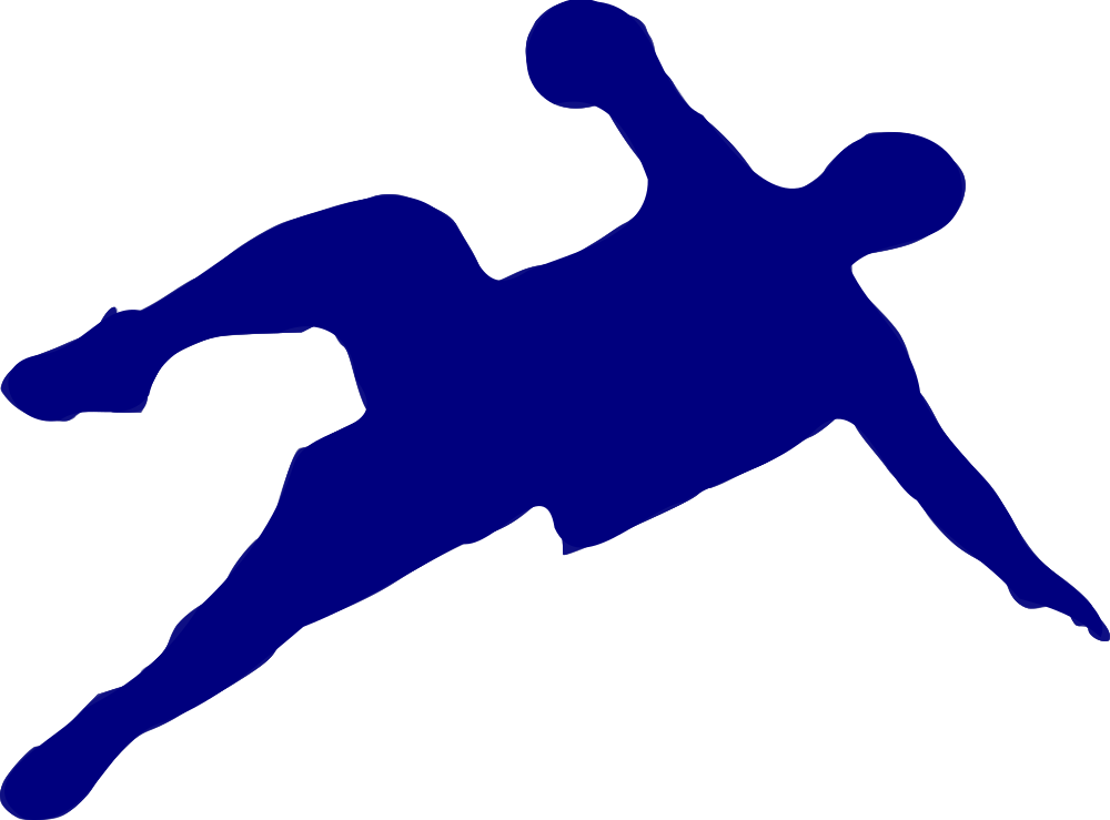 Silhouette Handball - Portable Network Graphics (1000x739)