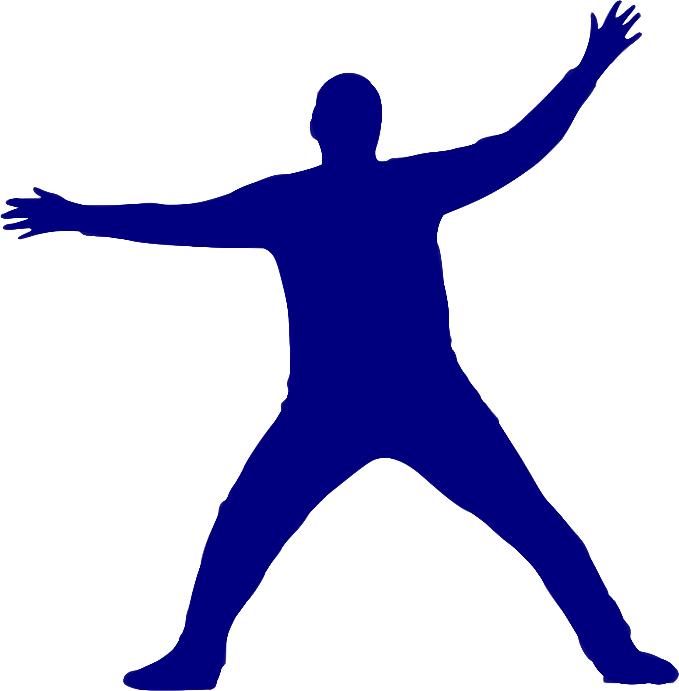 Silhouette Handball 12 - Gardien De Handball Png (2362x2400)