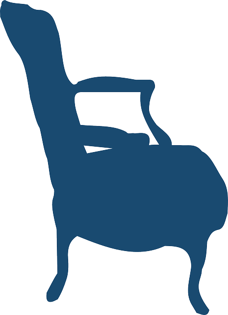 Armchair, Furniture, Silhouette, Sit, Blue - Silhouette Armchair (465x640)