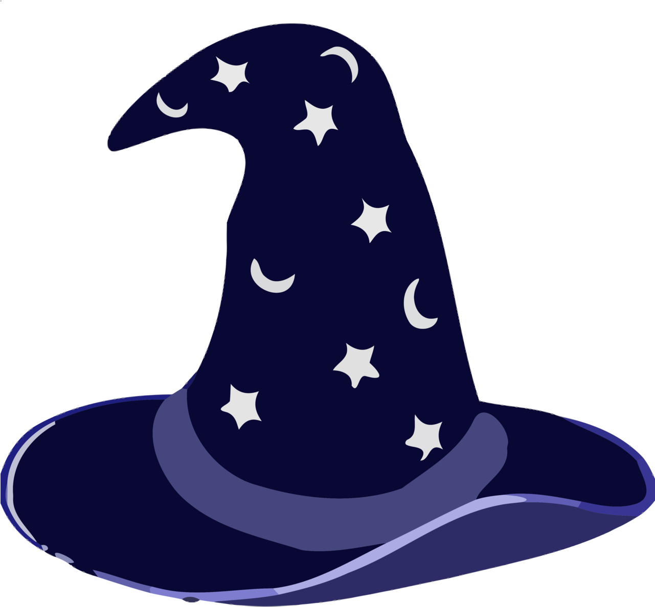 Picture Of Magician Hat Clip Art Medium Size - Wizard Hat (1280x1280)