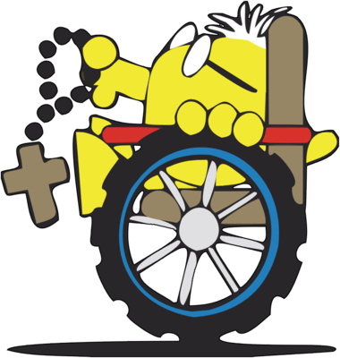 Wheelchair Beads - Clip Art (380x400)