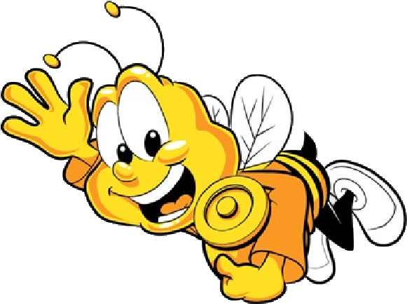 Honey Bee Cartoon - Honey Bees Pictures Cartoon (621x464)