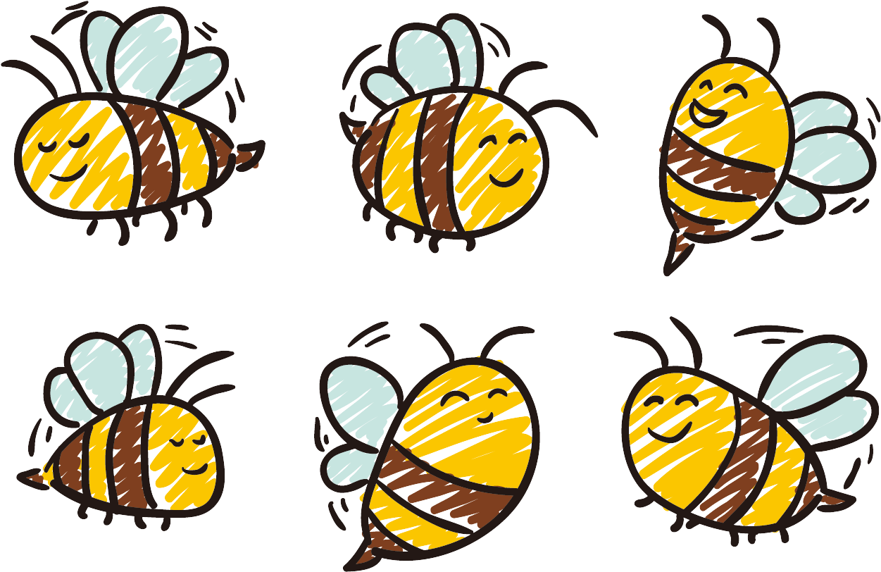 Honey Bee Insect Drawing - Honey Bee Insect Drawing (1400x980)