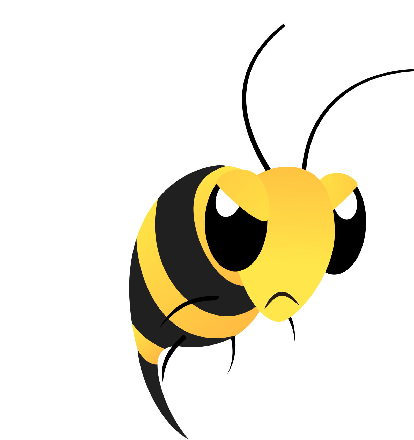 Mean Bee Clipart Clipartxtras - Angry Bees Clipart (1600x1700)