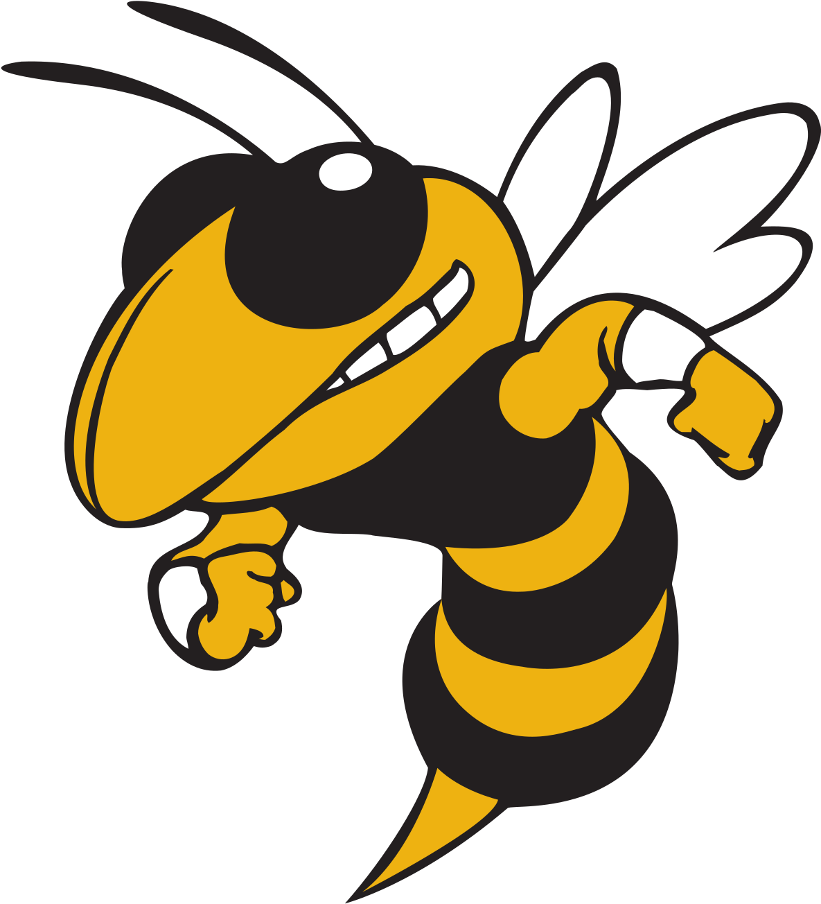 Bee Clipart Bw - Georgia Institute Of Technology (1200x1325)