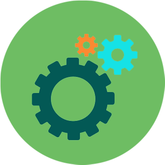 Opensource / Framework / Content Management System - Lightbulb With Gears Logo (350x349)