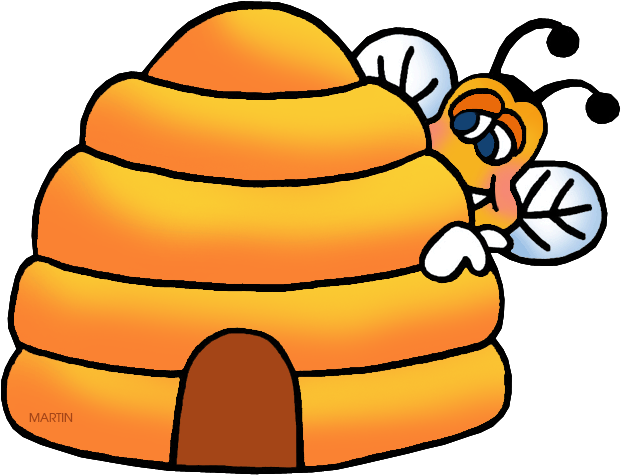 Beehive - Honey Bee Hive Clip Art (648x528)