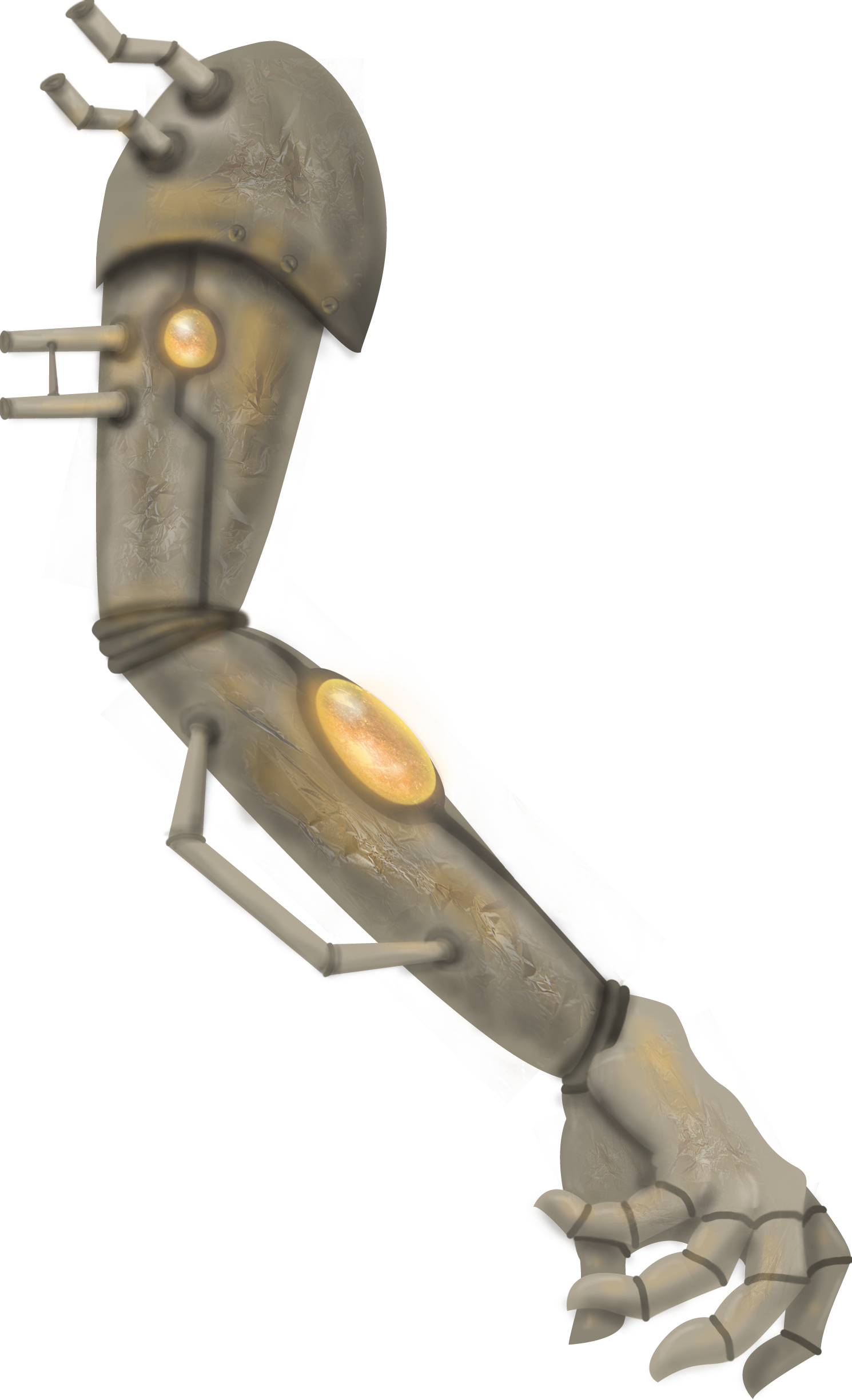 Steampunk Arm Collage Invention Project By Carlie Nuclearzombie - Steampunk Arm Png (1490x2448)