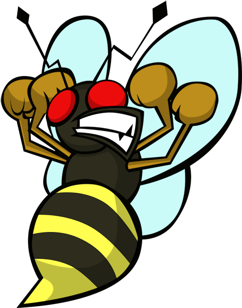 Angry Bee By Ekarasz - Angry Bee Png (528x672)