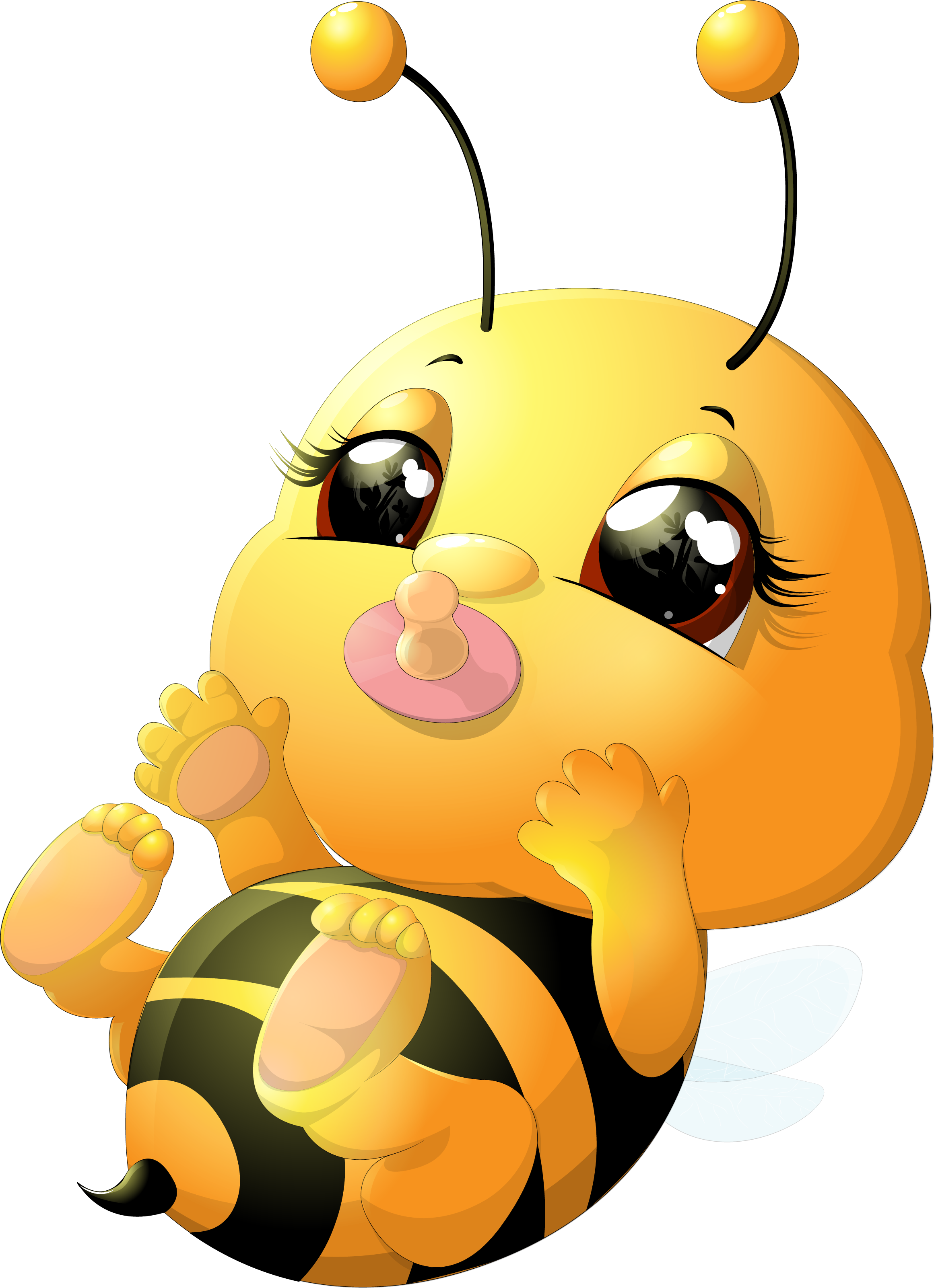 Beehive Honey Bee - Bumble Bee Cartoon Baby (2321x3203)