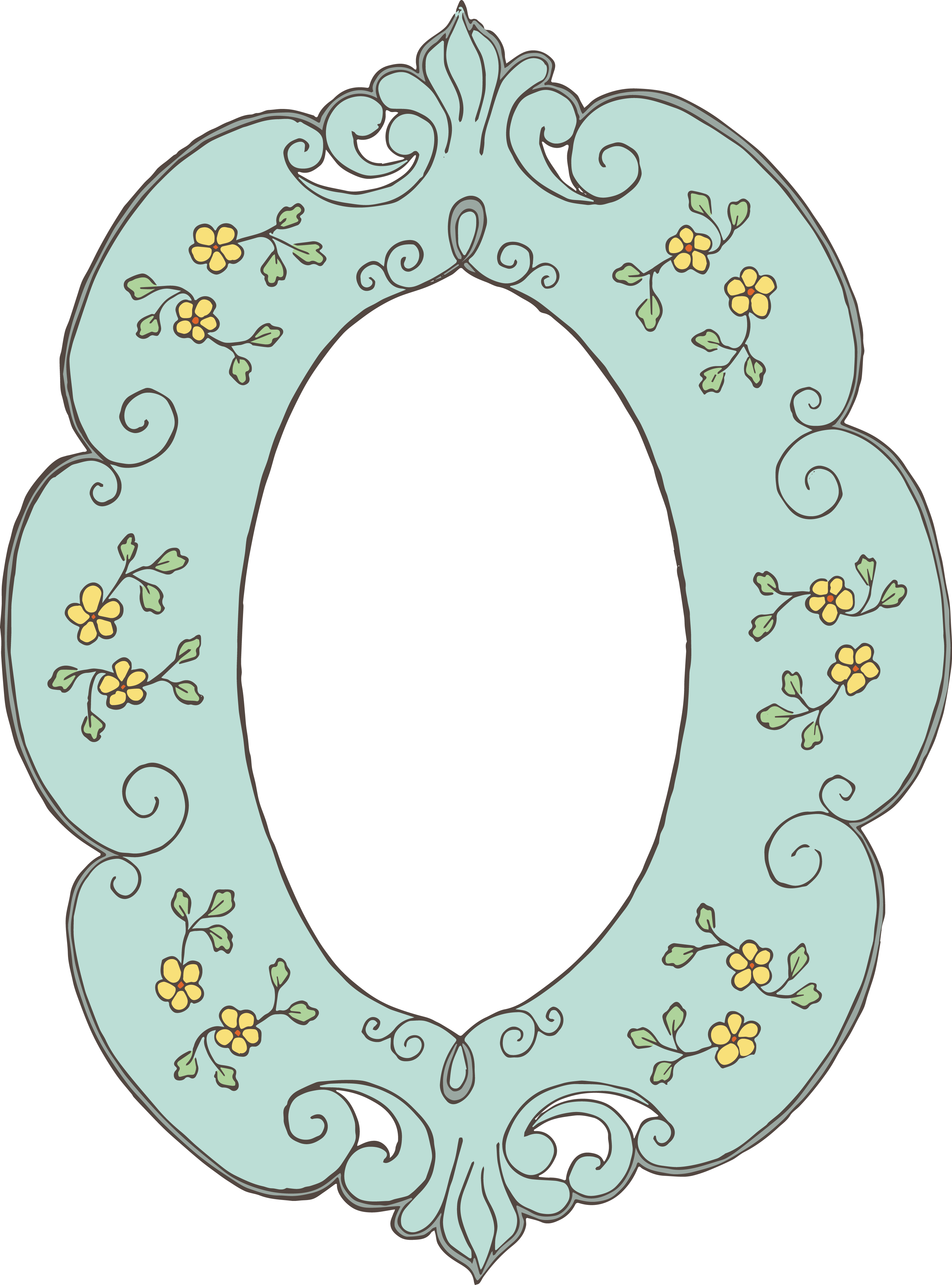 Jpeg Download - Blue Vintage Frames Vector Png (3137x4234)