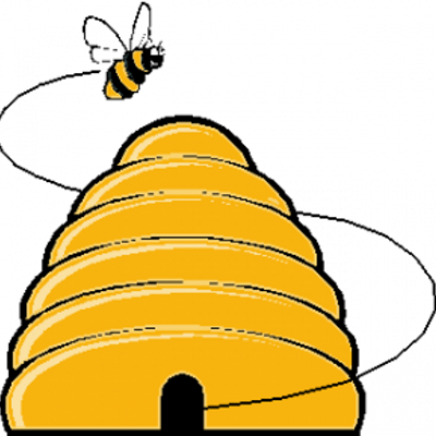 Beehive Bank - Cartoon Honey Bee Hive - (400x400) Png Clipart Download