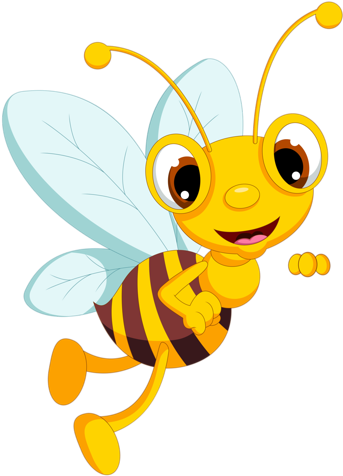 Bee With Sign Clip Art (361x500)