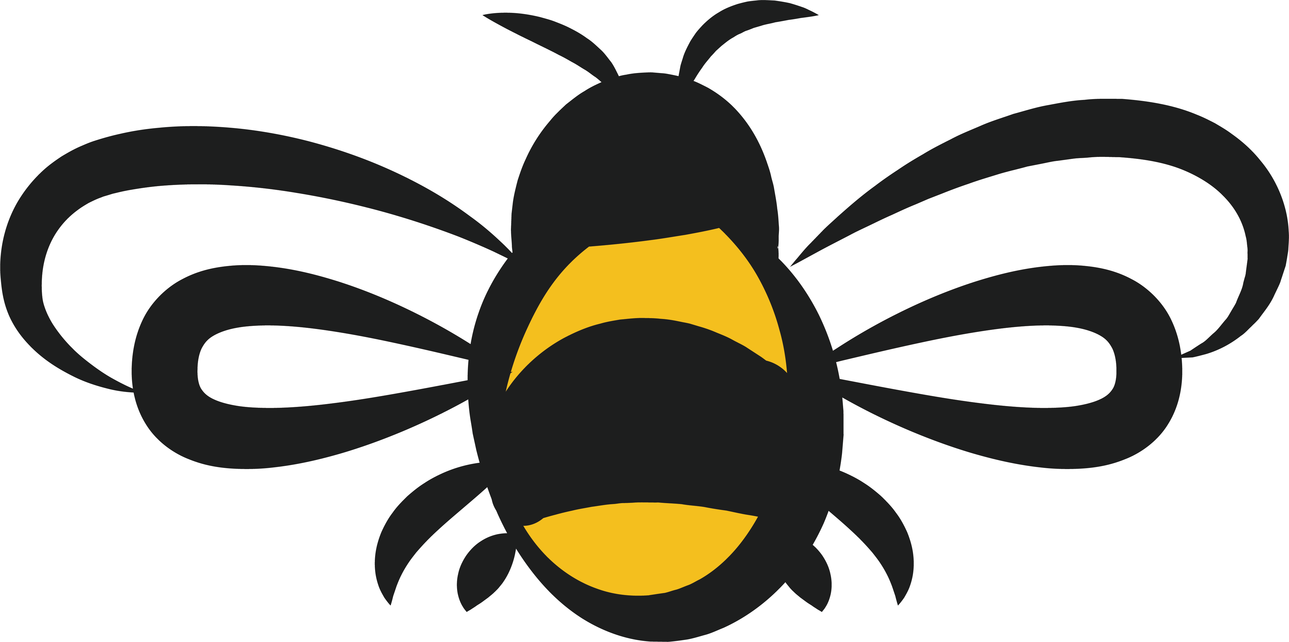 Apidae Apis Florea Clip Art - Bee Design Png (4498x2242)