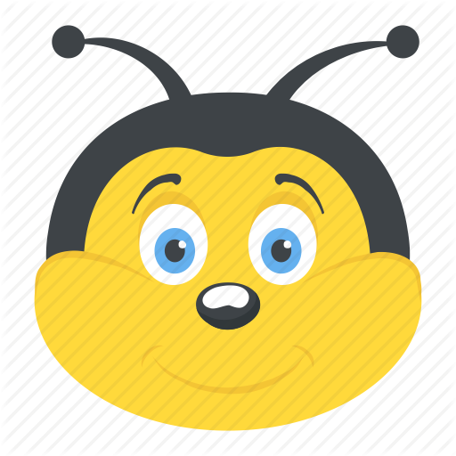 Honey Bee Cartoon - Cara De Una Abeja (512x512)