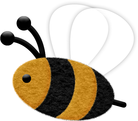 B *✿*honeysuckle & Honeybees - Honeybee (533x468)