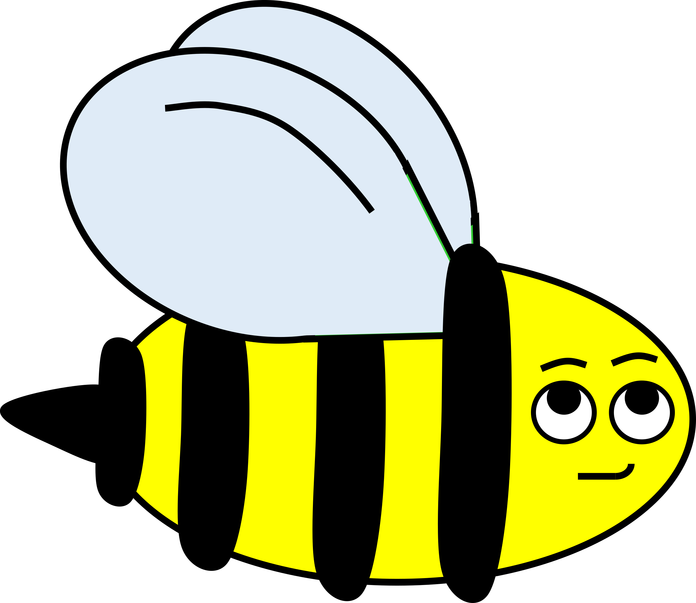 Bumblebee - Bumblebee Clipart (2400x2081)