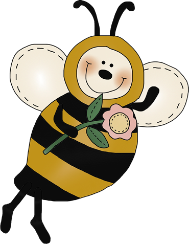 Happy Bee Border Stickers For Boys - Bee And Ladybug Love (370x477)