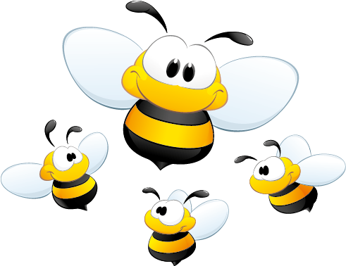 Stickers Abeilles, Sticker Enfant, Autocollant Insectes, - Cute Cartoon Bee (800x800)