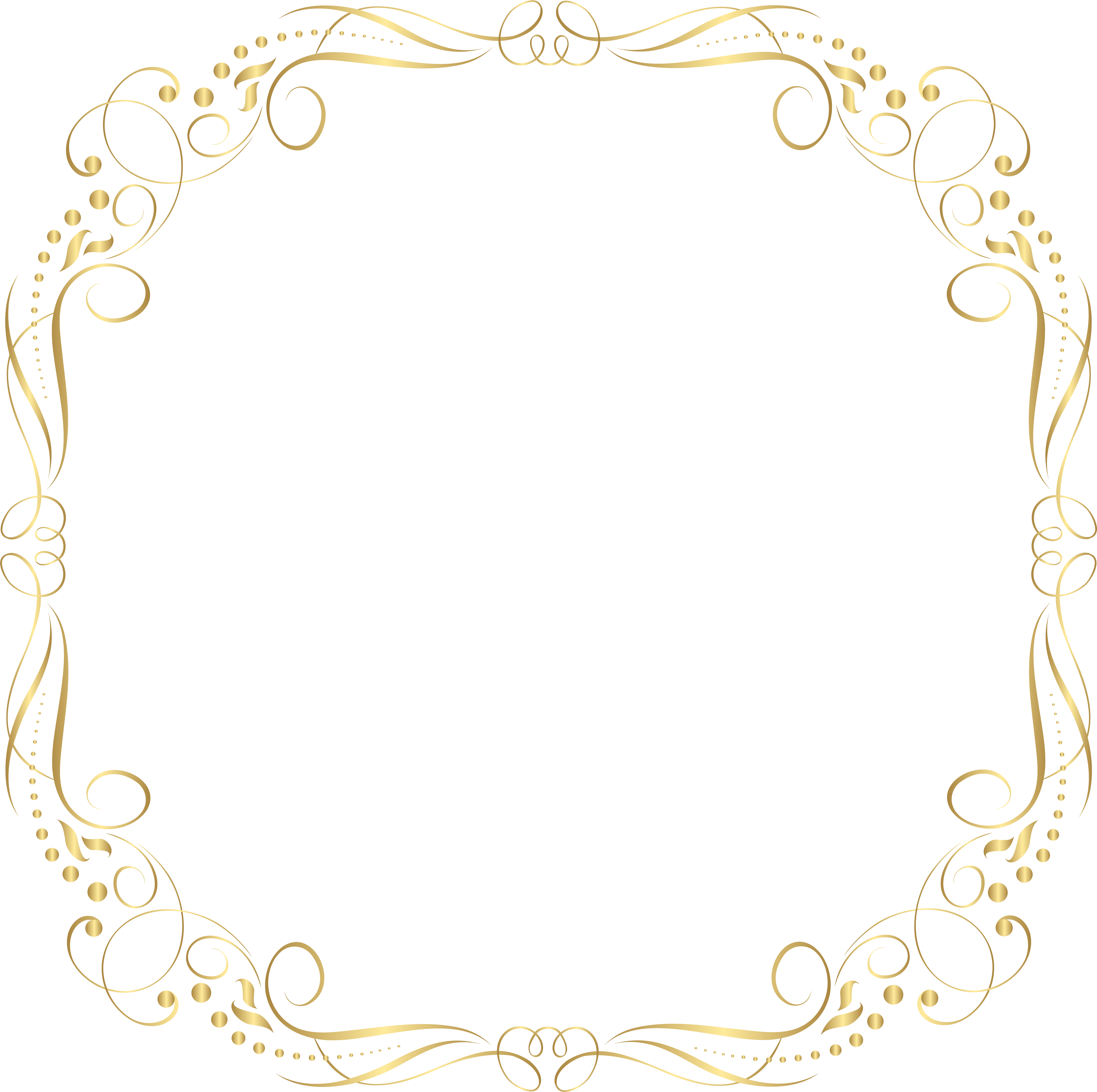 Border Frame Deco Png Clip Art Image - Border Frame Deco Png Clip Art Image (8000x7961)