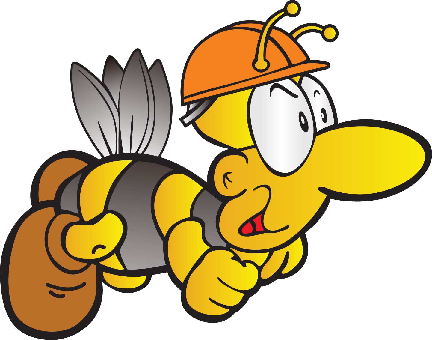 Worker Bee Euclidean Vector - Venom Honeybee Smiling Bee Vector Png (1442x1134)