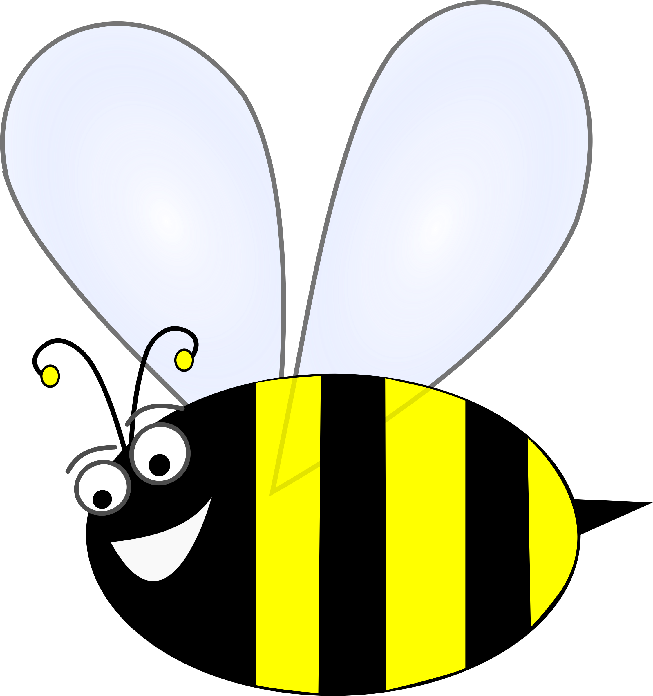 Big Image - Clip Art Bee (2251x2399)