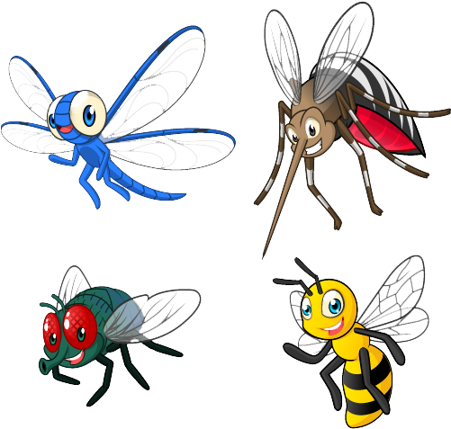 Honey Bee Cartoon Clip Art - Abeja .png (500x500)