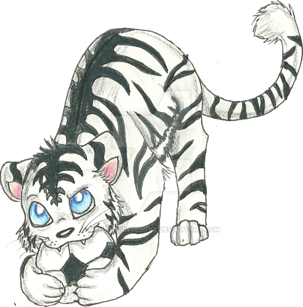 Chibi Soccer Tiger By Whitewolfsentry On Deviantart - Anime Tiger Drawings (600x608)