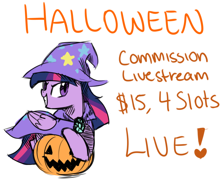 Kawaii Halloween Commission Livestream By Kaji-tanii - Cartoon (1005x795)